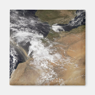 Staubwolken vor der marokkanischen Küste Magnet