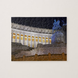 Staue und Spalten am Monument Vittorio Puzzle