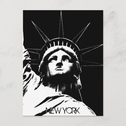 Staue von Liberty Postcard Custom New York Postcar Postkarte (Vorderseite)