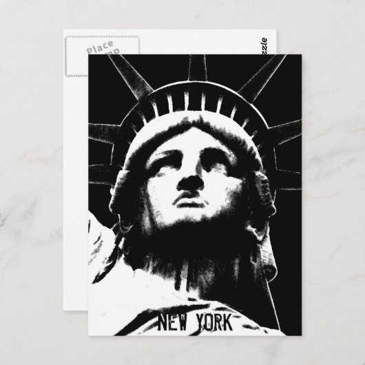 Staue von Liberty Postcard Custom New York Postcar Postkarte (Vorne/Hinten)