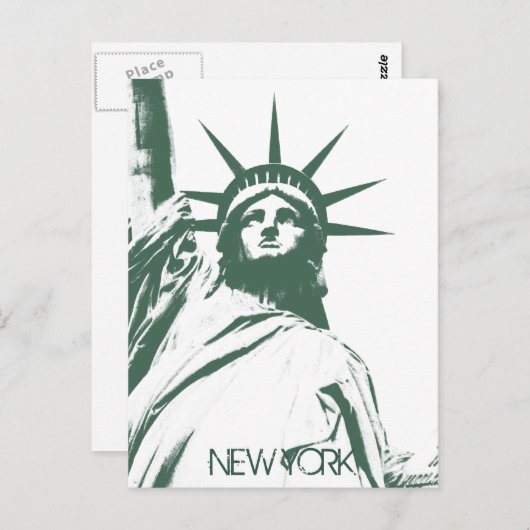 Staue von Liberty Postcard Custom New York Postcar Postkarte (Vorne/Hinten)