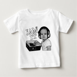 "Stauen Sie es" Baby DJ-Drehbeschleunigungen auf Baby T-shirt