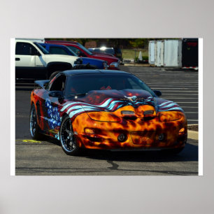 Stauluft Pontiac-Transportes morgens Poster