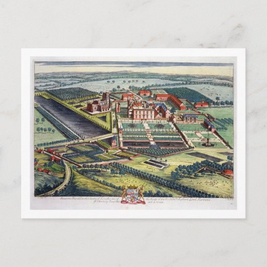 Staunton Harold in the county of Leicester engrave Postkarte (Vorderseite)