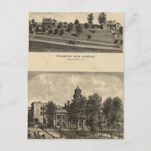 Staunton Male Academy Postkarte (Vorderseite)