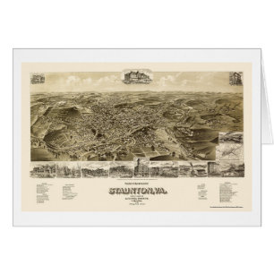 Staunton, panoramische Karte VA - 1891