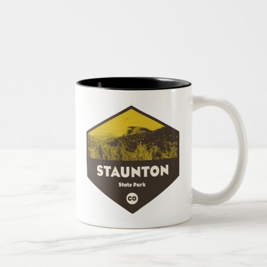 Staunton Staat Park Colorado Zweifarbige Tasse (Rechts)