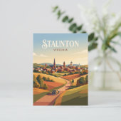 Staunton USA Postkarte (Stehend Vorderseite)