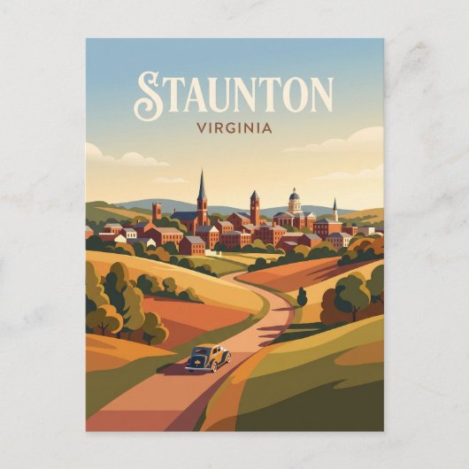 Staunton USA Postkarte (Vorderseite)