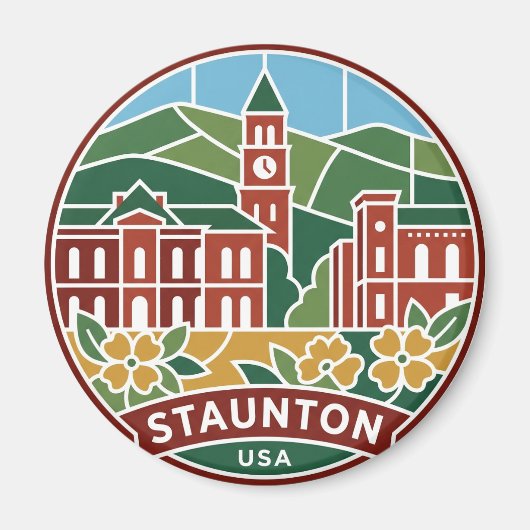 Staunton Virginia Magnet (Vorne)