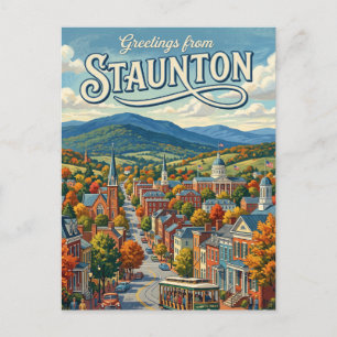 Staunton, Virginia, Vereinigte Staaten Virginia Postkarte