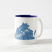 Staunton Virginia Wood Grain Zweifarbige Tasse (VorderseiteRechts)