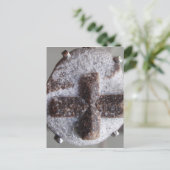 Staurolite , perfekte Kristallüberschneidung Postkarte (Stehend Vorderseite)