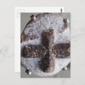 Staurolite , perfekte Kristallüberschneidung Postkarte (Vorne/Hinten)