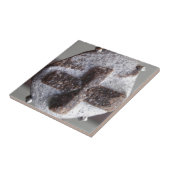 Staurolith, perfekter Kristallschnitt Fliese (Seite)