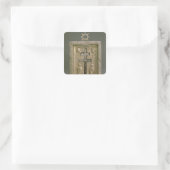 Staurothek Quadratischer Aufkleber (Tasche)