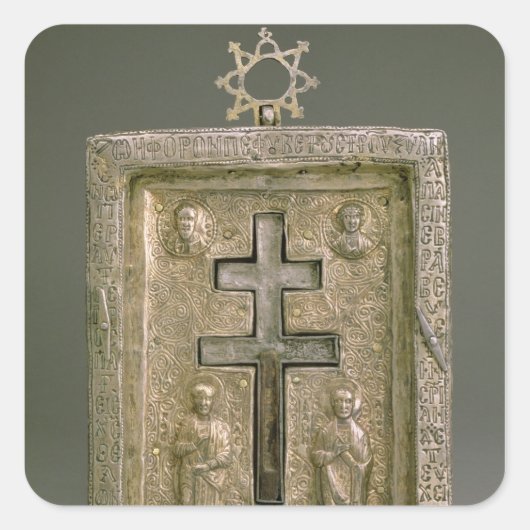 Staurothek Quadratischer Aufkleber (Vorderseite)