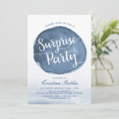 Stausee | Benutzerdefiniert | Überraschung Bday Pa Einladung (Stehend Vorderseite)