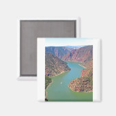 Stausee der Flammenschlucht (Roter Felsschlucht) Magnet (Vorderseite/Rückseite)