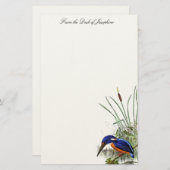 Stausee des Kingfisher Bird Wildlife Wetlands Briefpapier (Vorne/Hinten)