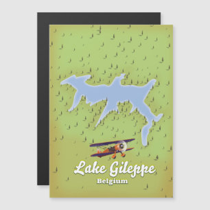 Stausee Gileppe, Belgien Magnetkarte