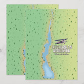 Stausee Kuchurhan Ukraine & Moldau Karte (Vorne/Hinten)