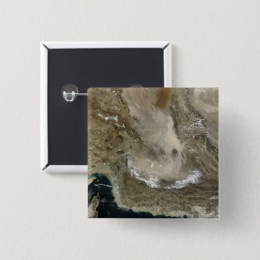 Stausturm im Iran Button (Vorne & Hinten)