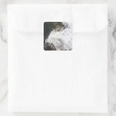 Stausturm im Osten Washingtons, USA Quadratischer Aufkleber (Tasche)