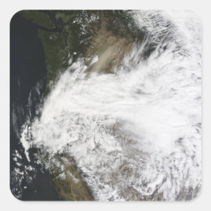 Stausturm im Osten Washingtons, USA Quadratischer Aufkleber