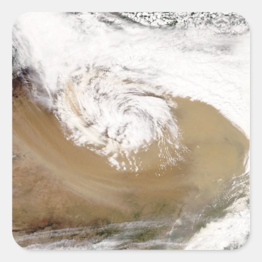 Stausturm in der nördlichen China 2 Quadratischer Aufkleber (Vorderseite)