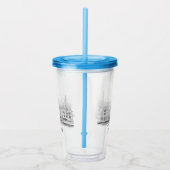 Stavanger Norwegen Beautiful Streetscape Zeichnend Acryltrinkbecher (Rechts)