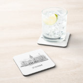 Stavanger Norwegen Beautiful Streetscape Zeichnend Getränkeuntersetzer (Rechte Seite)