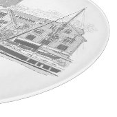 Stavanger Norwegen Beautiful Streetscape Zeichnend Schneidebrett (Ecke)