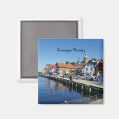 Stavanger, Norwegen, landschaftliches Foto Magnet (Vorderseite/Rückseite)