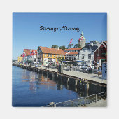 Stavanger, Norwegen, landschaftliches Foto Magnet (Vorne)