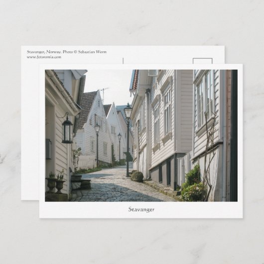 Stavanger Norwegen Postkarte (Vorne/Hinten)