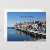 Stavanger, Norwegische Postkarte (Vorne/Hinten)