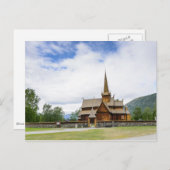 Stave church in Lom, Norwegen Postcard Postkarte (Vorne/Hinten)
