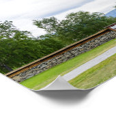 Stave Church in Lom, norwegisches Poster (Ecke)