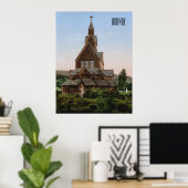 Stave Church in Norwegen Poster (Heimbüro)