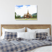 Stave Kirche in Lom, Norwegen Leinwand drucksvoll (Insitu (Schlafzimmer))