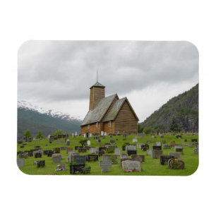 Stave Kirche und Gräber, Norwegischer rechteckiger Magnet
