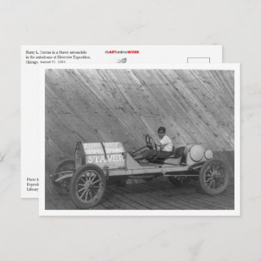 Staver Automobile Postkarte (Vorne/Hinten)