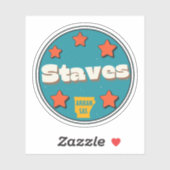 Staves, Arkansas Sticker (Blatt)