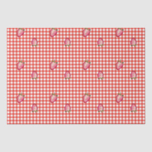 Stawberry Barn Red Gingham Seidenpapier