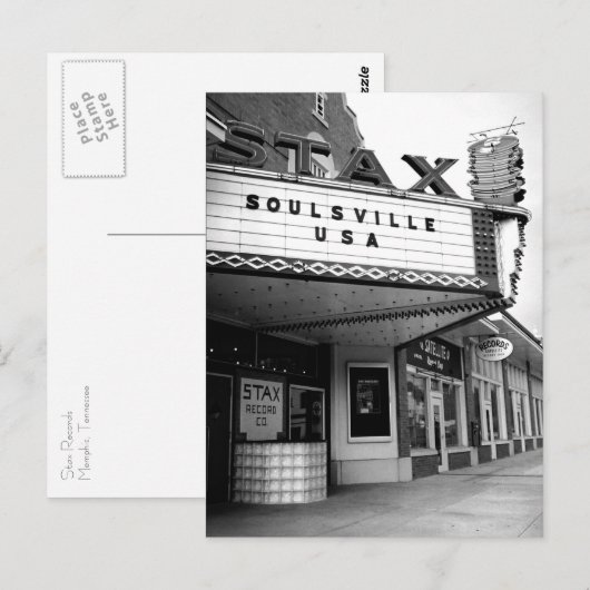 Stax Platten Postcard Postkarte (Vorne/Hinten)