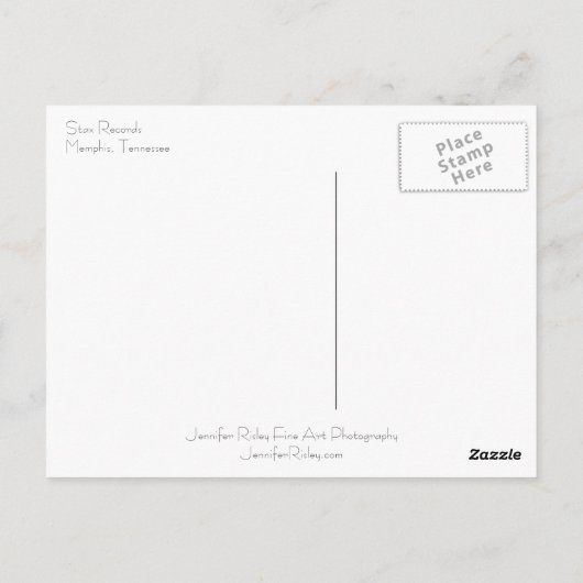 Stax Platten Postcard Postkarte (Rückseite)