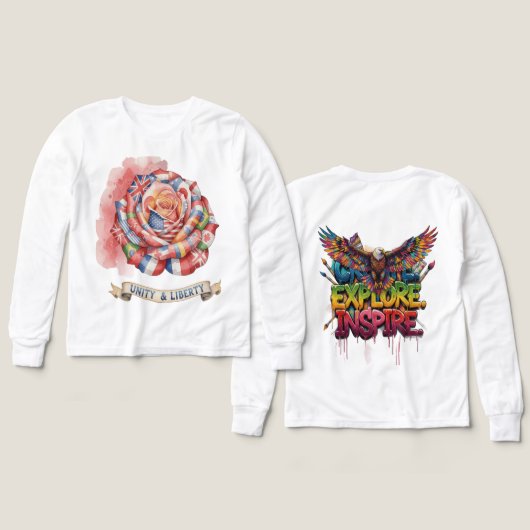 "Stay Alive & Endure Inspire – Motivational Long S (Design Vorderseite & Rückseite)