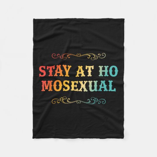 Stay At Ho Moual Funny Design  Fleecedecke (Vorderseite)