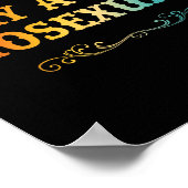 Stay At Ho Moual Funny Design  Poster (Ecke)